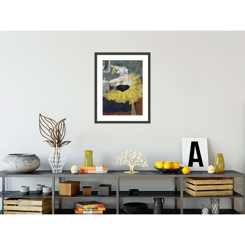 «The Clown Cha-U-Kao» par Henri de Toulouse-Lautrec, impression giclée encadrée, H 29,5 po x l 23,21 po