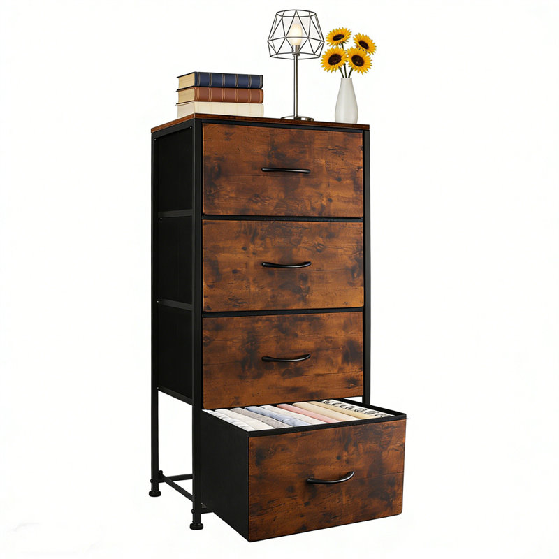 4 Drawers Fabric Storage Dresser