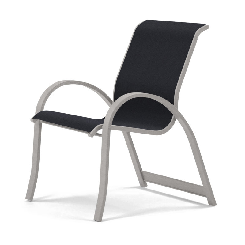 Aruba 1 Outdoor Dining Armchair, Warm Gray