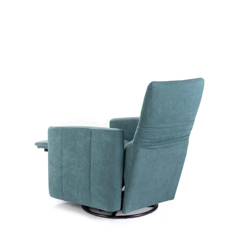 Damiere 72cm Wide Swivel Standard Recliner, Teal