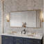 Miroir rectangulaire en métal noir 24 "x 30" Eviva-463548059-463597856