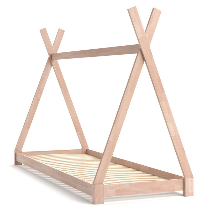 Zeltbett, Natural, European Single (90 x 200cm), Basic