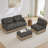 Deep Seat Sofas, Chenille Modular Leopard Print Modern Home Living Room