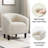 27”Wide Upholstered Solid Wood Barrel Accent Club Chair-946097478