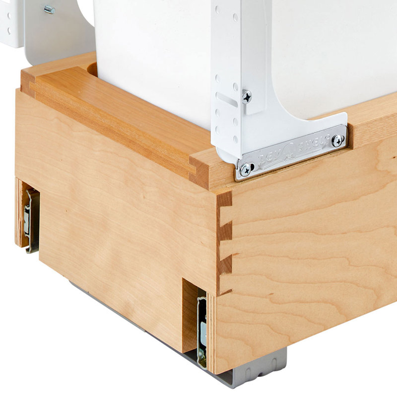 Rev-A-Shelf Poubelle (s) escamotable (s), érable , Brun