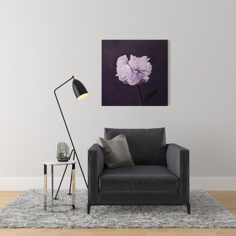 Magnifique toile mauve | Art mural romantique pour chambre à coucher