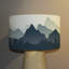 22cm H Canvas Drum Lamp Shade ( Clip On )