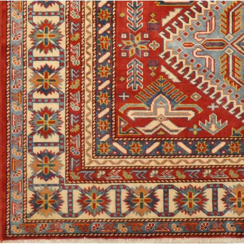 Tapis afghan en laine noué à la main Kazak