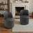 Upholstered Modern Black Faux Leather Side Dining Chair (Set of 2)-1190760221