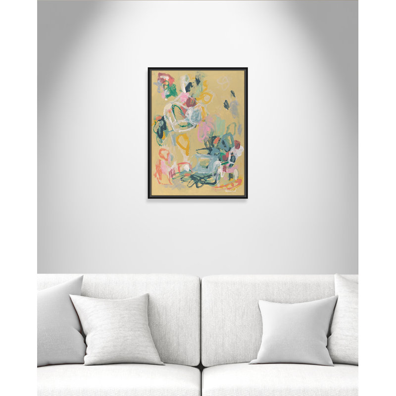 «Living In Colours» par Marisol Evora, Cadre flottant noir, L 19,5 po x H 25,5 po