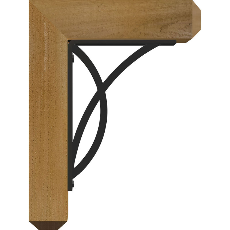 Support triple Ironcrest de 4 po Miller, H 20 po x P 18 po, Cèdre rouge de l'Ouest l 4 po x T 4 po (sciage br