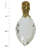 Pear Shaped Crystal Finial Ceiling Fan Pull Chain