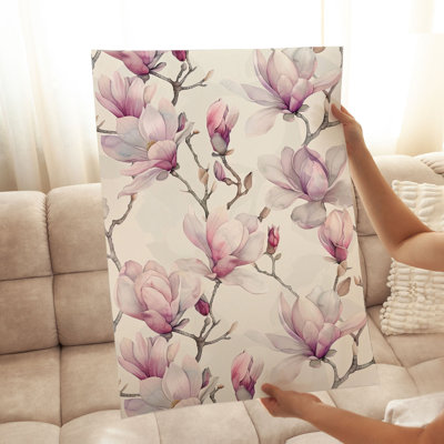Floral Magnolia Flowers III Cottage, reproduction d'art non encadrée