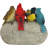 Birdy Welcome Garden Stone Statue: Medium