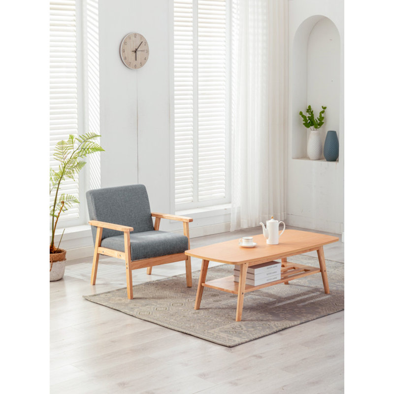 Ensemble de table basse et chaises, Gris clair