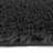Mercer41 Danika Black Solid Polyester Indoor Area Rug-1504675118