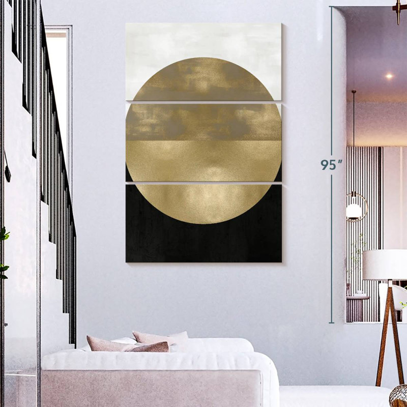 Avery Gold Sphere, 74" H x 48" W