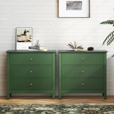 3 Drawer Dresser Set （set Of 2)