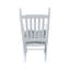Chaise berçante en bois BLANC, sans passe-partout
