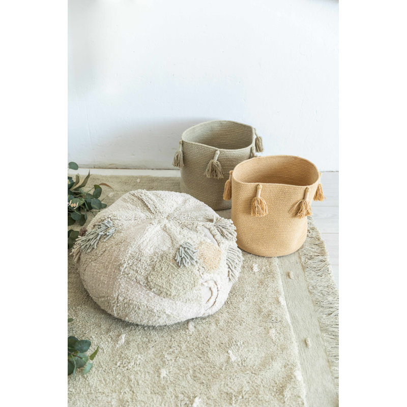 Cotton Woods Round Pouf