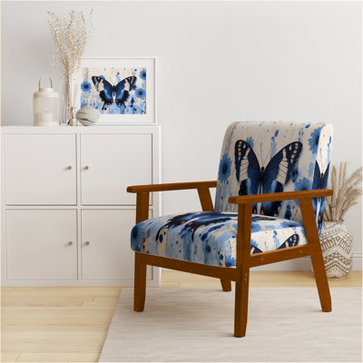 Chaise avec accoudoirs en velours Magiera