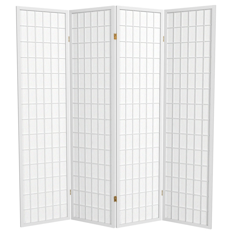 Paravent Shoji pliable Alex 70'' H, Blanc, 4