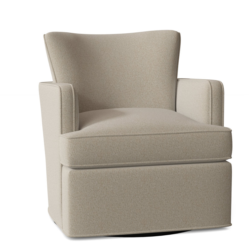 Blaire 28.5" W Swivel Armchair, 8794 Parchment