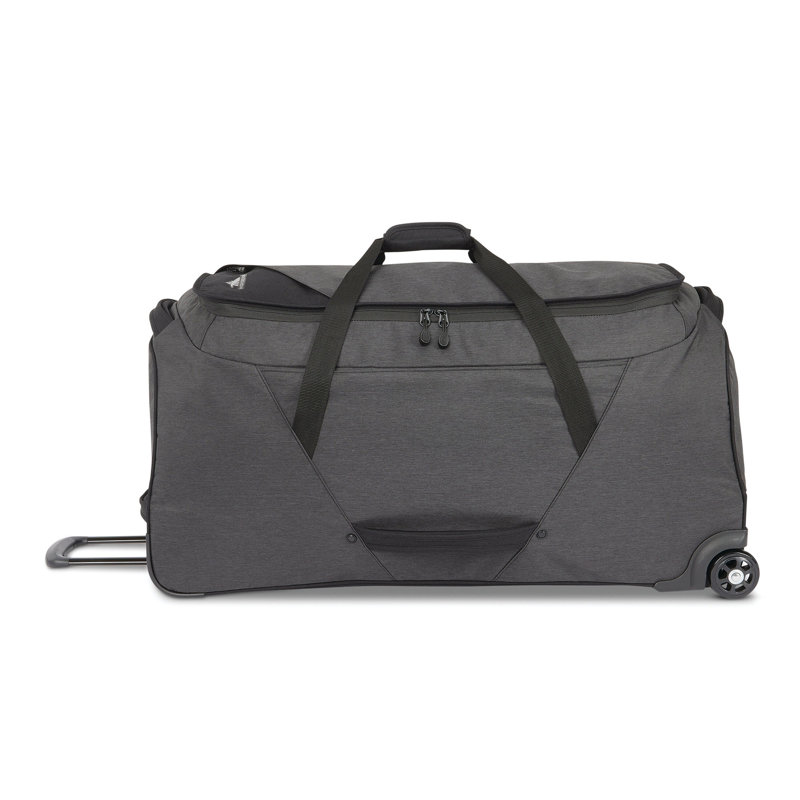 Latitude Run® Forester 34 Inch Roomy Wheeled Duffel w/ Grab Handles, Black Heather