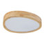 Plafonnier DEL 5CCT en bois naturel