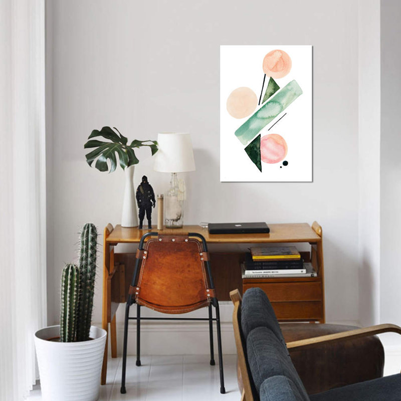 « geometry i », impression sur toile, H 40 po x l 26 po x P 1,5 po, Pas de tapis, Toile tendue