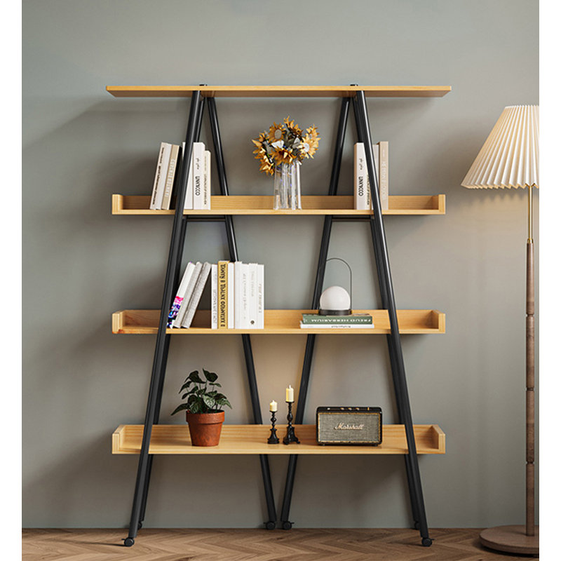 Bibliothèque moderne et moderne, H 59,1 po x l 55,1 po x P 11,8 po, Beige