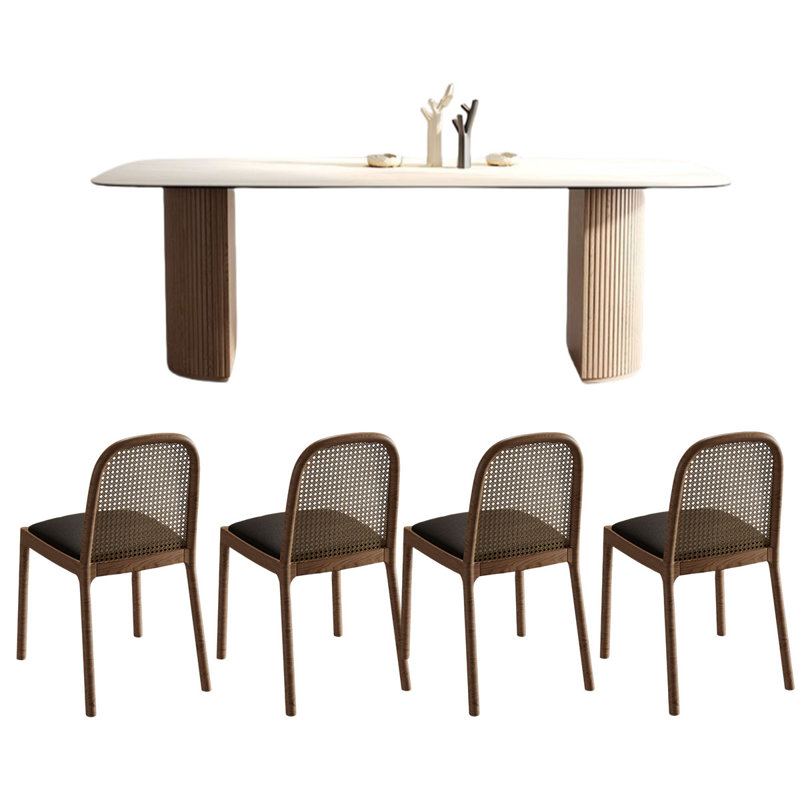 Table de salle à manger Elegant Rock, H 29,5 po x L 70,9 po x l 31,5 po