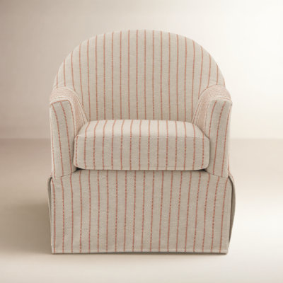 Erin & Ben Co. Meg Cotton Swivel Barrel Chair