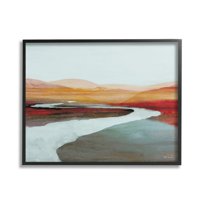 «Flowing River Landscape Single Frame Frame» par Stellar Design Studio sur