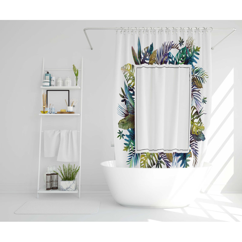 Liadan Polyester Shower Curtain Set, 168cm H x 168cm W