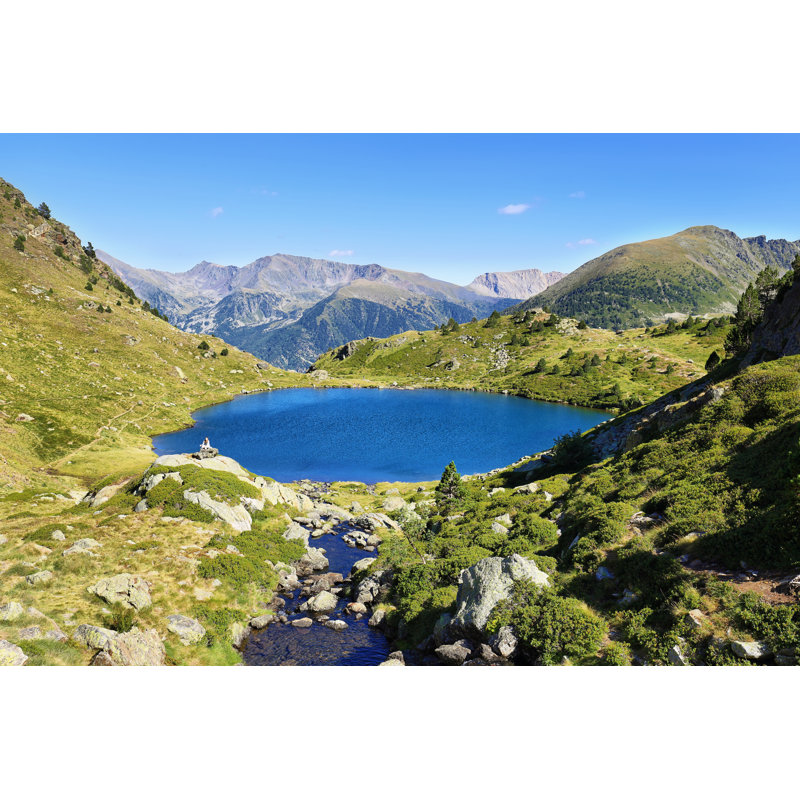 Dundalk Estanys De Tristaina, Andorra - Wrapped Canvas Print, 30cm H x 46cm W x 3.8cm D