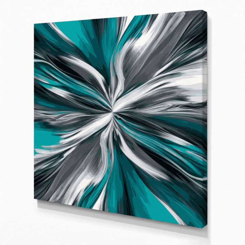 Art numérique sur toile 30 "Abstraction numérique", H 8 po x l 8 po