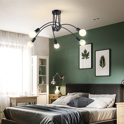 Plafonnier semi-encastré 5 lumières 34 po Faithmarie