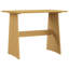 Table en bois massif naturel et 2 banc, mobilier de jardin minimaliste, table de salle à manger