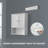 26 in. W x 30 in. H Wall Bathroom Cabinet Over The Toilet Storage-611328126