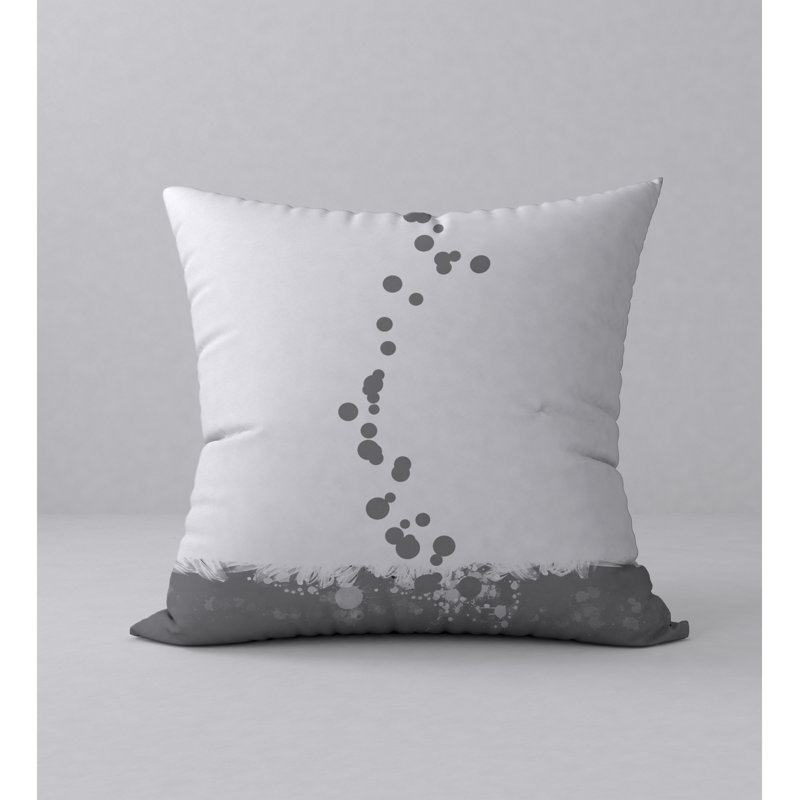Abstract Reversible Throw Pillow, 18" x 18"