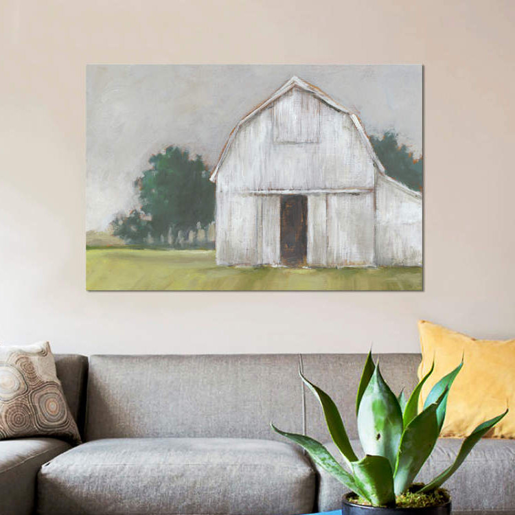 « rustique barnyard ii », impression sur toile, H 12 po x l 18 po x P 1,5 po, Toile tendue, Pas de tapis