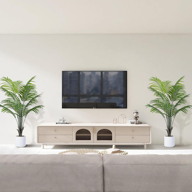 Paquet de 2 plantes en pot Areca Palm Tree, H 48 po x l 7,10 po x P 7,10 po