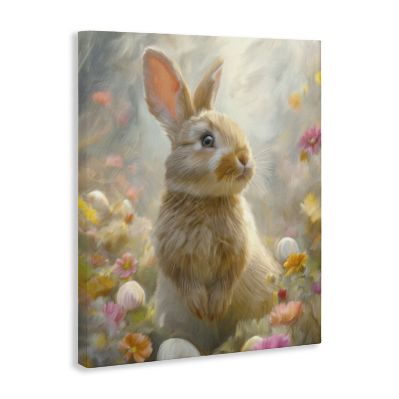 «Bunny Dreams Meadow Canvas», conception de Kim Allen, H 20 po x l 16 po