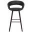 Palafox 24'' High Contemporary Vinyl Counter Height Stool with Wood Frame-45046347-24691099