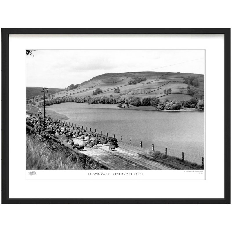Ladybower, Reservoir C1955 - Single Picture Frame Print, 28cm H x 36cm W x 2.3cm D
