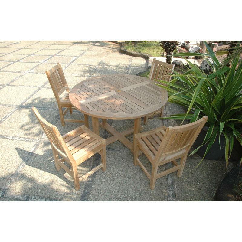 Kratzer Outdoor 5 - Piece Teak Dining Set