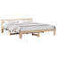 Bed Frame with Headboard Solid Pine Wood-2092905528-2092905532