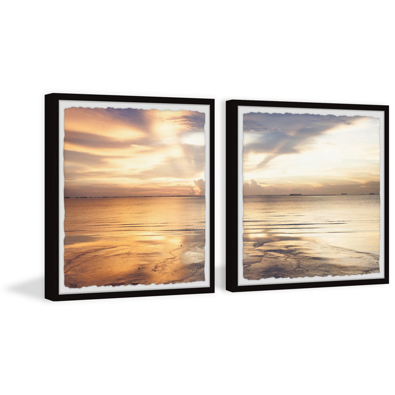 Follow The Sun - 2 Piece Single Picture Frame Print, 81cm H x 81cm W x 3.81cm D