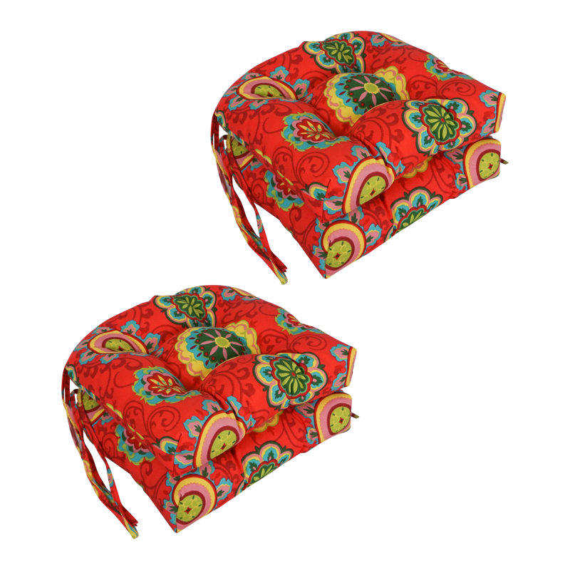 Outdoor 3.5'' Seat Cushion, Farmington Terrace Grenadine